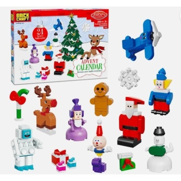 BrickCraft Rudolph Christmas Holiday Countdown Advent Calendar 294 PCS - NEW - Picture 1 of 5